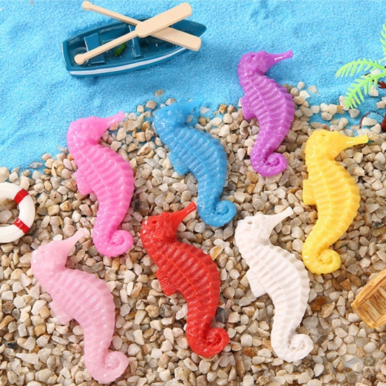 Picture of Mixed - Artificial Star Fish Ocean Series Resin Hanging Home Decoration With Rope 6x6cm, 1 Set（7 PCs/Set）