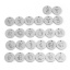 Immagine di Acciaio Inossidabile Charms Tondo Tono Argento Lettera Maiuscola 15mm Dia., 1 Pz