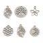Imagen de Acero Inoxidable Colgantes Charms Tono de Plata 5 Unidades