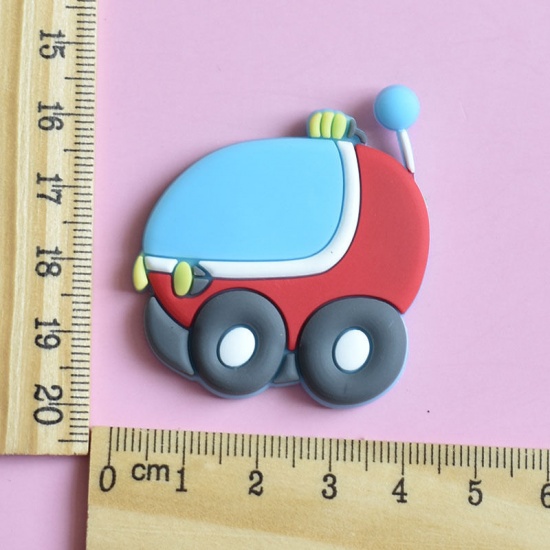 Immagine di Multicolor - 15# Cute Cartoon Transport Soft PVC Fridge Magnet 5cm - 4.5cm, 1 Piece