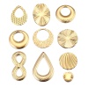 Immagine di Acciaio Inossidabile Charms Oro Placcato 2 Pz
