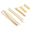 Immagine di Acciaio Inossidabile Spillo Spilli Oro Placcato 0.6mm 20 Pz