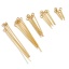 Immagine di Acciaio Inossidabile Occhi Spilli Oro Placcato 20 Pz