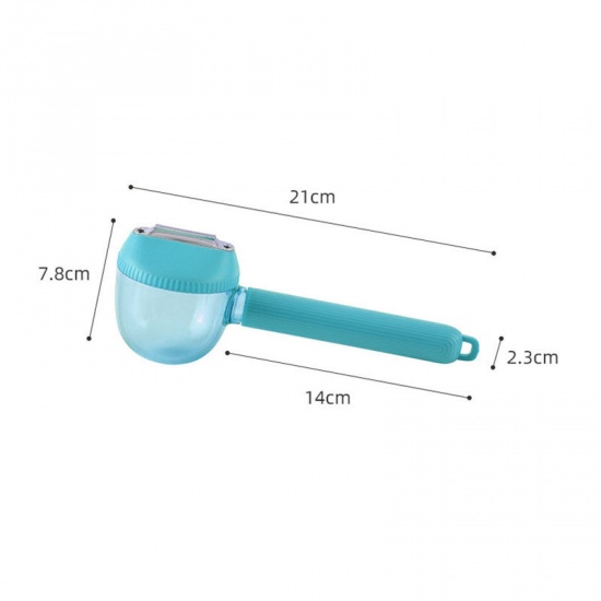 Picture of Blue - PP Fruit Skin-Peeler Kitchen Tools With Peel Storage Box 21x7.8x14cm, 1 Piece
