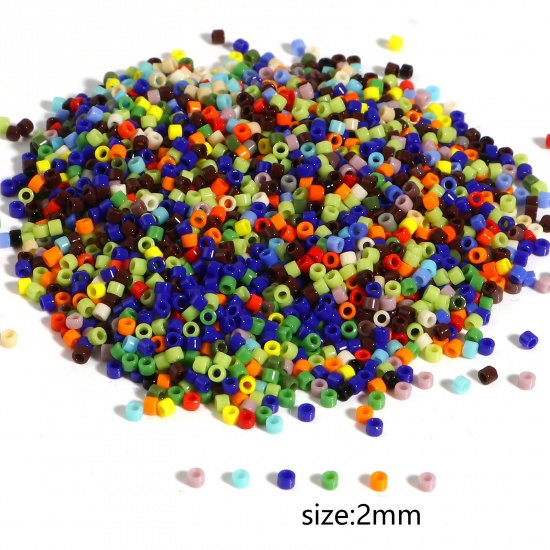 Picture of Miyuki 11/0 Glass Seed Beads Round Multicolor About 2mm Dia., Hole: Approx 0.7mm, 1 Bottle