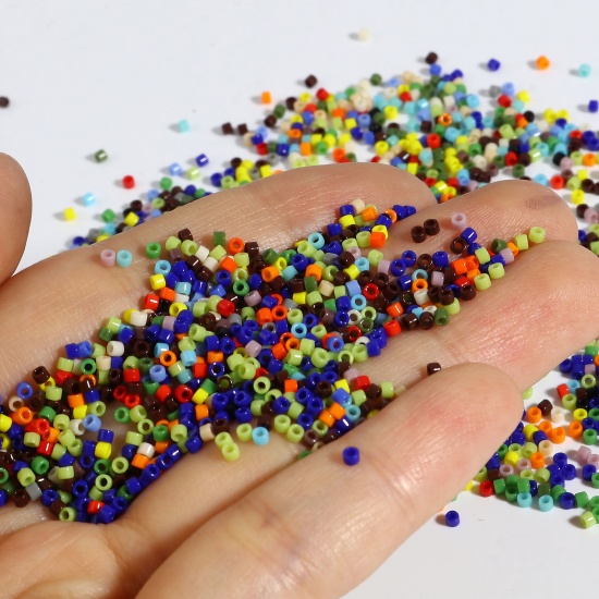 Picture of Miyuki 11/0 Glass Seed Beads Round Multicolor About 2mm Dia., Hole: Approx 0.7mm, 1 Bottle