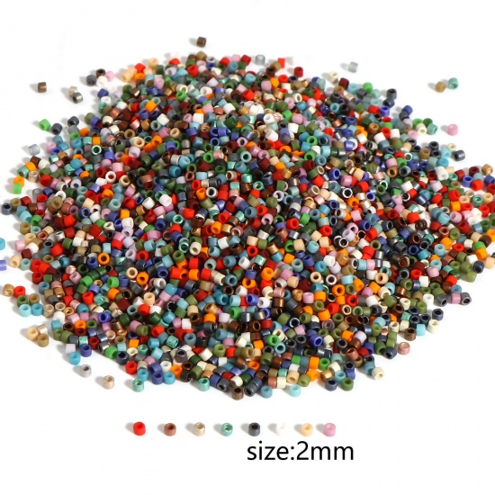 Picture of Miyuki 11/0 Glass Seed Beads Round Multicolor About 2mm Dia., Hole: Approx 0.7mm, 1 Bottle