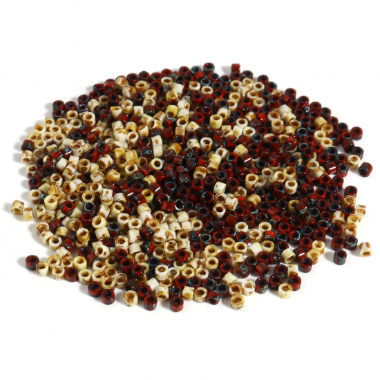 Picture of Miyuki 11/0 Glass Seed Beads Round Multicolor About 2mm Dia., Hole: Approx 0.7mm, 1 Bottle