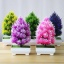 Изображение Yellow - 5# Plastic Artificial Christmas Pine Tree Potted Plants Home Decoration 22x14cm, 1 Piece