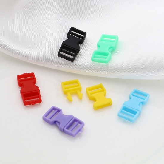 Immagine di Plastica Accessori per materiali artigianali fatti a mano fai-da-te Multicolore 16.5mm x 8mm, 10 Seri