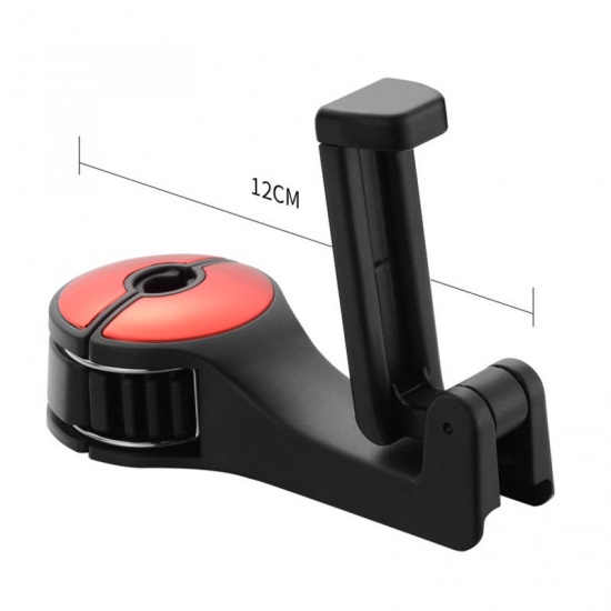 Picture of Blue - 4# ABS Car Seat Back Multifunction Mobile Phone Bracket Hook 12x5.5x3cm, 1 Pair