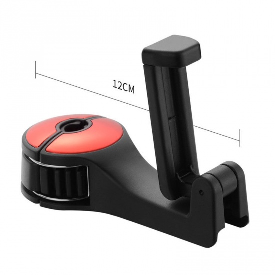 Immagine di Blue - 4# ABS Car Seat Back Multifunction Mobile Phone Bracket Hook 12x5.5x3cm, 1 Pair