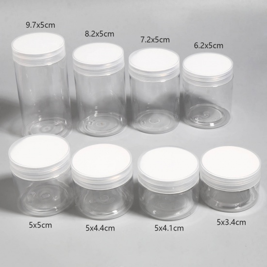 Picture of PET Bottles Cylinder Transparent Clear 10 PCs