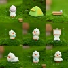 Picture of Green - 9# Cute Duck Tent Resin Micro Landscape Miniature Decoration DIY Gardening Accessories 3.5x2.5cm, 1 Piece