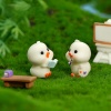 Picture of Green - 9# Cute Duck Tent Resin Micro Landscape Miniature Decoration DIY Gardening Accessories 3.5x2.5cm, 1 Piece