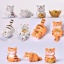 Immagine di White - 11# Cute Tiger Resin Micro Landscape Miniature Decoration 5x3cm, 1 Piece