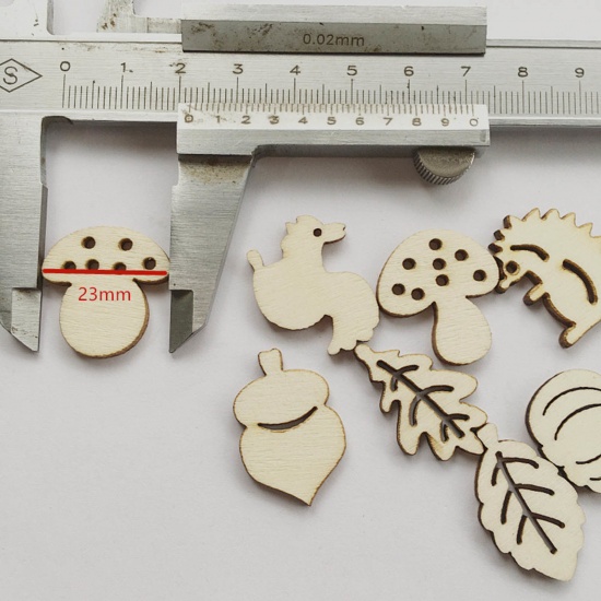 Immagine di Legno Accessori per materiali artigianali fatti a mano fai-da-te Naturale Animale 1 Pacchetto
