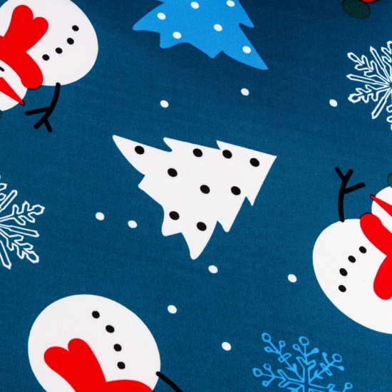 Bild von Blau - 40# Weihnachten Elastische Esszimmerstuhl Abdeckung Schutz Waschbar Möbel Überzug Haus Textil, 1 Stück