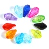 Image de Perles en Acrylique Goutte d'Eau Multicolore Transparent A Facettes 13mm x 8mm, Trou: env. 1.6mm, 500 Pcs
