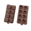 Image de Marron - Moule à chocolat en silicone 3D 15 Love Diamond Heart 21x10.3x1cm, 1 pièce