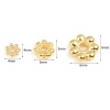 Picture of Brass Spacer Beads 18K Real Gold Plated Snowflake 10 PCs                                                                                                                                                                                                      