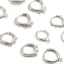 Immagine di Ottone orecchino cerchio Vero Platino Placcato W/ Loop 2 Pz