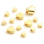 Immagine di Ottone San Valentino Perline 18K Vero Oro Placcato Cuore 10 Pz