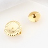 Bild von Messing Ohrring Ohrstecker 18K Echtgold plattiert 10 Stück