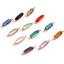Picture of Brass & Glass Connectors Oval Gold Plated Multicolor 22mm x 6mm, 5 PCs