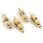 Immagine di Ottone Connettore Prisma Esagonale Oro Placcato Multicolore Smalto 1 Pz
