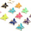 Immagine di Ottone Insetto Charms Multicolore Farfalla Smalto 24mm x 19mm, 2 Pz