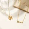 Image de Collier à Breloques En Gros Multicolore en Acier Inoxydable, Cœur Lune aux Femmes Élégant Style Ins Cadeau Bijoux pour Détaillants 1 Pièce