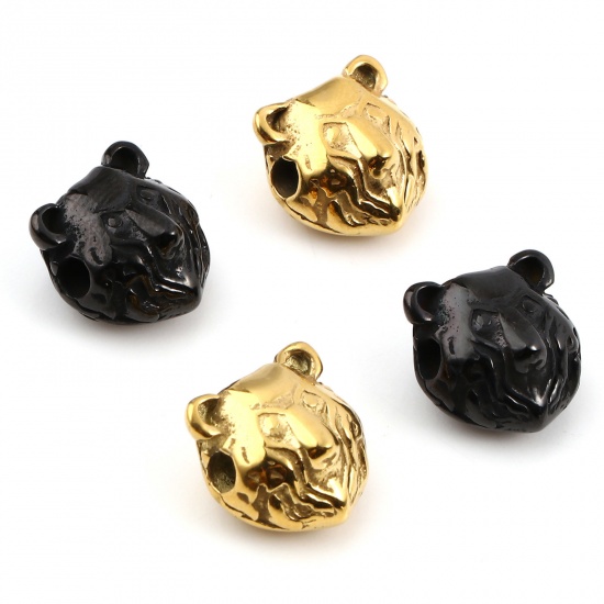 Imagen de Acero Inoxidable Cuentas Oso Multicolor 13mm x 13mm, Agujero: Aprox 2.7mm, 1 Unidad