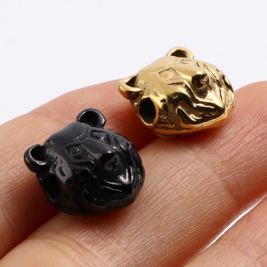 Imagen de Acero Inoxidable Cuentas Oso Multicolor 13mm x 13mm, Agujero: Aprox 2.7mm, 1 Unidad