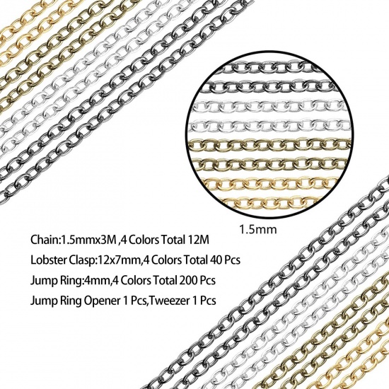 Immagine di Lega di Ferro Risultati degli accessori dei gioielli Multicolore 10cm x 8cm, 1 Serie
