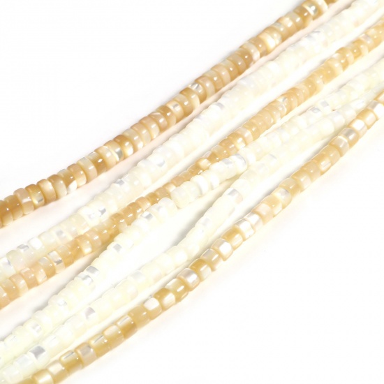 Picture of Natural Shell Loose Beads Round Multicolor 1 Strand