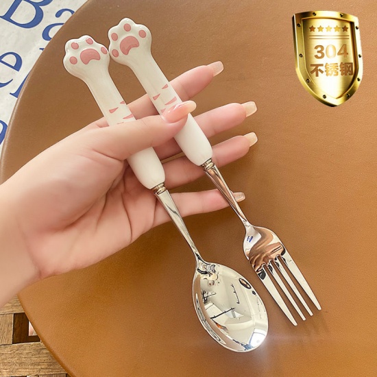 Immagine di Brown - Anti-mold 304 Stainless Steel Chopsticks Flatware Cutlery Tableware 18.6cm long, 1 Pair