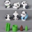 Изображение Green - 10# Cute Bamboo Shoots Resin Micro Landscape Miniature Decoration 1.9x0.9cm, 1 Piece