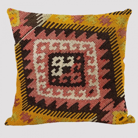Bild von Kilim Ethnischer Stil Flachs Quadratische Kissenbezug Haus Textil