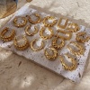 Immagine di Ecologico Semplice & Casual Stile Ins 18K Oro riempito 304 Acciaio Inossidabile Spirale orecchino cerchio Per Donne 1 Paio