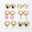 Picture of Eco-friendly Simple & Casual Exquisite 18K Real Gold Plated Multicolor 304 Stainless Steel Round Hoop Earrings For Women Party