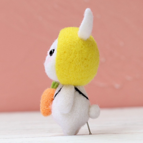 Picture of Wool Neddle Felting Wool Felt Tools Craft Accessories Fruit Rabbit Multicolor 7.5cm, 1 Set