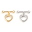 Immagine di Ottone Alternare Fermagli Multicolore Cuore Micro Spianare Trasparente Strass 20mm x 20mm, 1 Pz