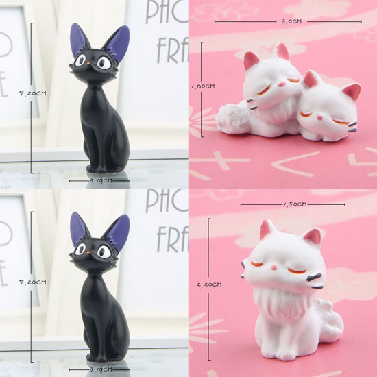 Immagine di Cute Cat PVC Micro Landscape Miniature Craft Decoration