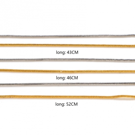 Bild von Eisenlegierung Schlangenkette Kette Halskette Bunt 2 Packungen ( 10 Stück/Packung)