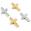 Picture of Stainless Steel Religious Charms Cross Multicolor 29mm x 17mm, 1 Piece
