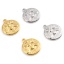 Immagine di Acciaio Inossidabile Insetto Charms Tondo Multicolore Ape 18mm x 15mm, 1 Pz