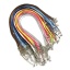 Imagen de Collar de Cuerda Trenzada Cera Corea + Poliéster ,Multicolor y45cm de longitud, 20 Unidades
