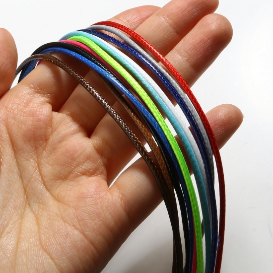 Picture of Korean Wax + Polyester Braided String Cord Necklace Multicolor 45cm(17 6/8") long, 20 PCs