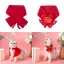 Изображение Chinese Character Blessing New Year Velvet Cat Dog Scarf Pet Supplies